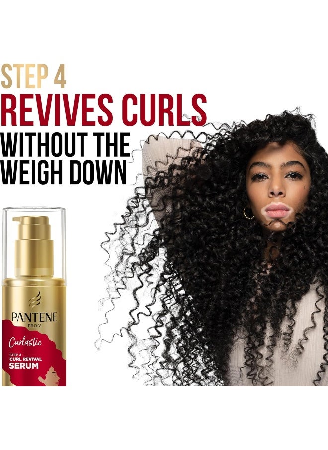 Pantene - Pantene Pro-V Curlastic Curly Hair Sulfate-Free Shampoo 400ml + Deep Moisturizing Conditioner 360ml + Defining & Anti-Frizz Leave-On Cream 270ml + Curl Revival Serum for Non-Wash Days 145ml - Image 1