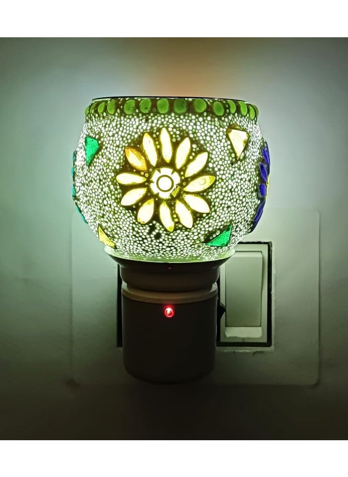 SHREE HANS CREATION SHREE HANS CREATION Ceramic Kapur Dani Electrical Camphor Diffuser Home Fragrance Essential Oil Burner Aroma Night Lamp Pcs1 31Design 