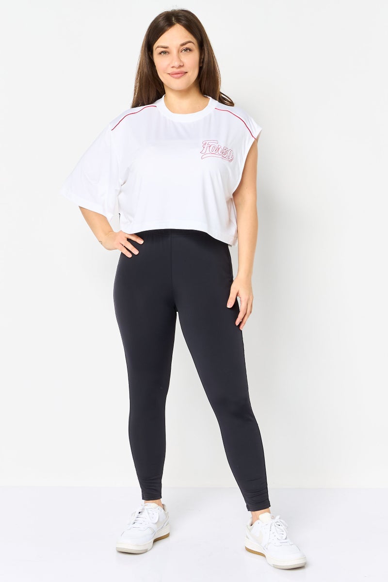 PUMA Women Sportswear Fit One Sleeves Outdoor Crop Top, White - Image 3