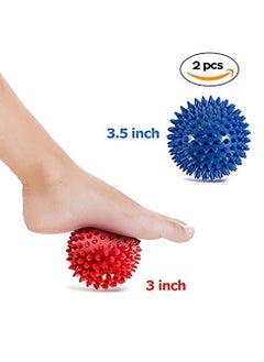 Generic 2 Pack Massage Ball Spiky Hard Massage Balls Foot Arch Trainer Plantar Fasciitis, Muscle Massager Ball Exercise  - Image 2
