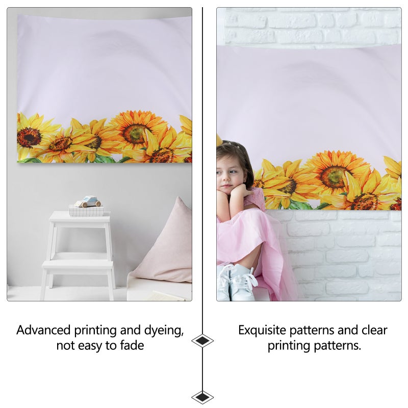 2 pcs Hanging Cloth Sunflower Tapestry Wall Background Cloth Home Decoration - Image 4