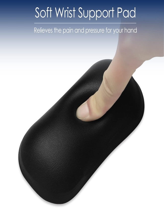 ProElife Wrist Support Mouse Wrist Rest Cute Gel Wrist Pad Soft Ergonomic Wrist Pillow Small Mat Relief Hand’s Pain with Anti-Slip Base for Office Home Computer Laptop Notebook Mouse Keyboard (Black) - Image 4