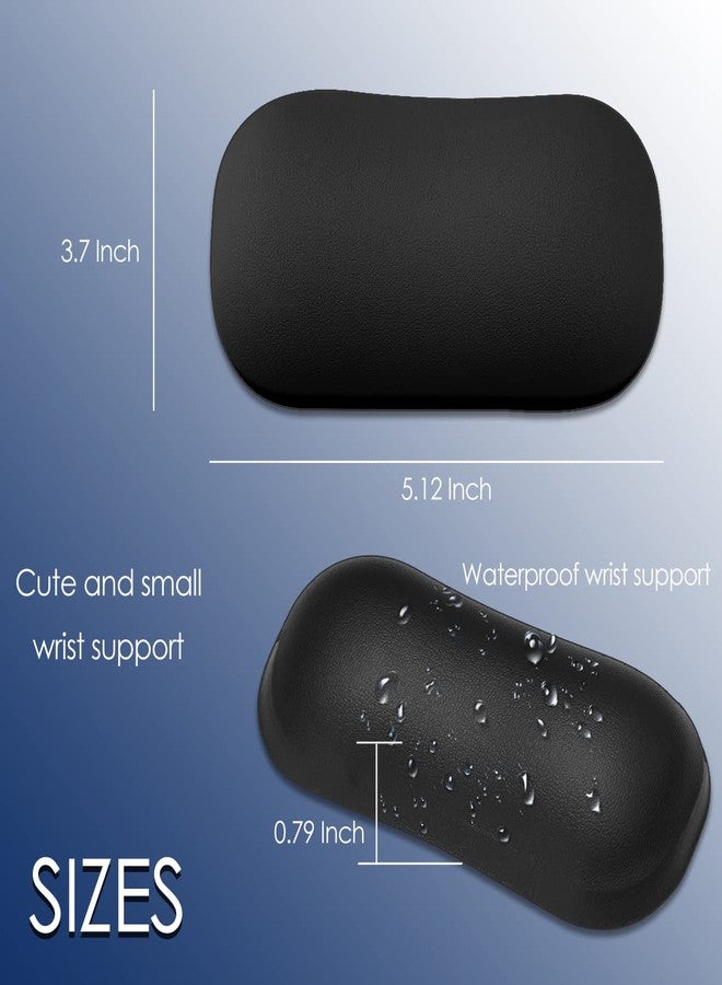 ProElife Wrist Support Mouse Wrist Rest Cute Gel Wrist Pad Soft Ergonomic Wrist Pillow Small Mat Relief Hand’s Pain with Anti-Slip Base for Office Home Computer Laptop Notebook Mouse Keyboard (Black) - Image 2