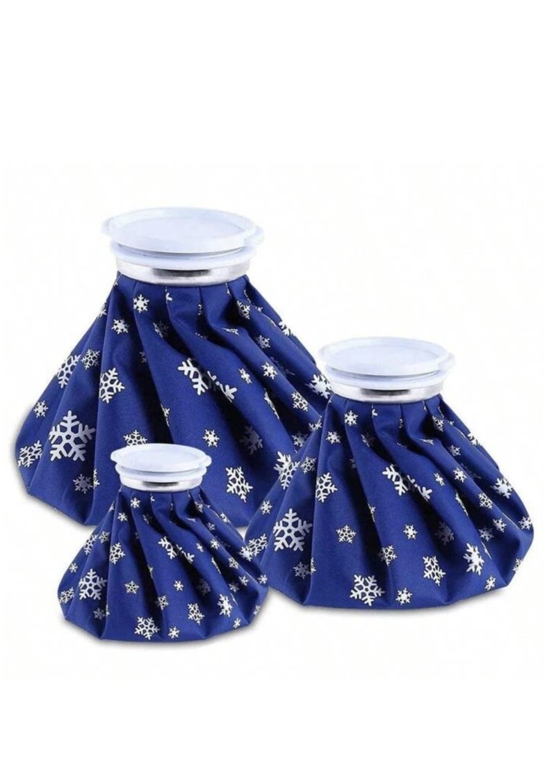 3-Piece Reusable Ice Packs for Cold and Hot Compresses, Sports Aid, First Aid, Injuries, and Pain Relief - Image 1