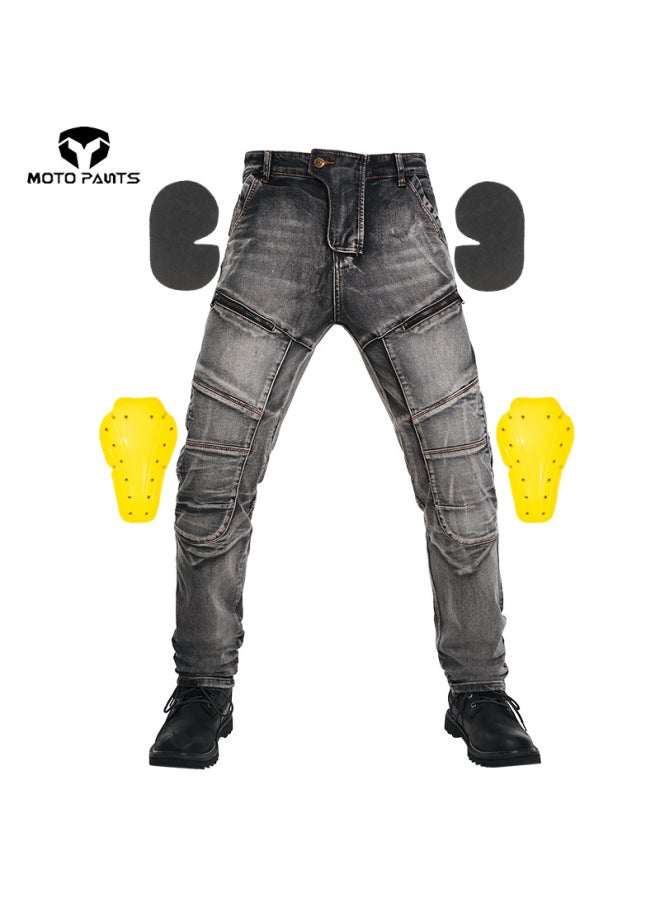 Kevlar Motorcycle Jeans Men's High Elastic Motorcycle Rider Pants Racing Pants