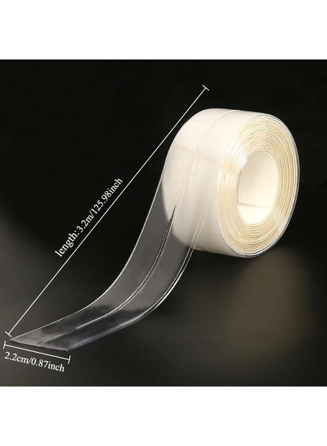 3 لفات شريط لاصق مقاوم للماء لحواف المطبخ، ذاتي اللصق للفرن والحوض والكونترتوب - Image 5