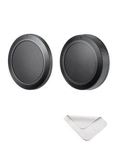 غطاء عدسة خلفي وغطاء جسم لكاميرات كانون RF Mount مثل EOS R50 وR100 وR10 وR8 وR7 وR6 وR6 II وR5 وR5C وR5 III وR3 وRP