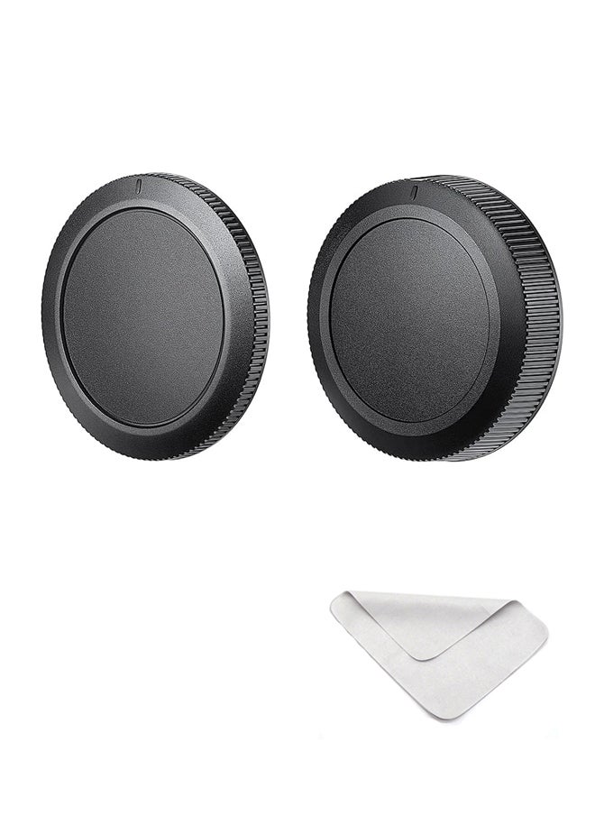 سجيت - غطاء عدسة خلفي وغطاء جسم لكاميرات كانون RF Mount مثل EOS R50 وR100 وR10 وR8 وR7 وR6 وR6 II وR5 وR5C وR5 III وR3 وRP - Image 1