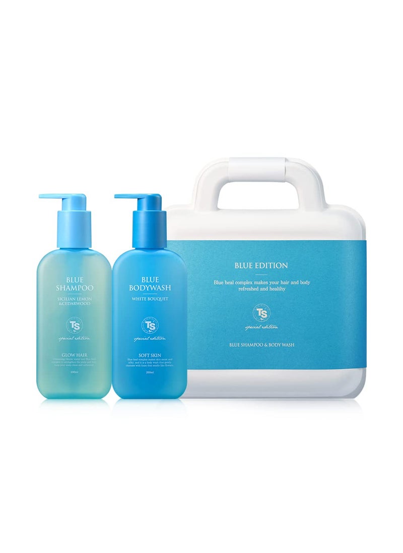 · TS SHAMPOO · TS SHAMPOO TS T - TS Blue Edition  Shampoo 200ml  body wash 200ml - Image 1