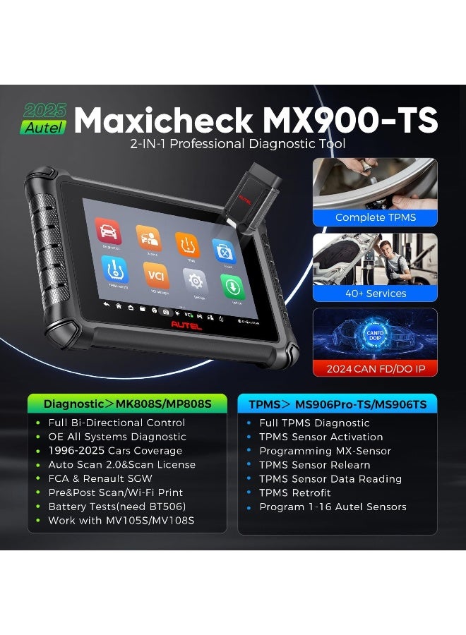 أوتل Autel Scanner MaxiCheck MX900TS: 2025 MX900-TS US Version - Image 2