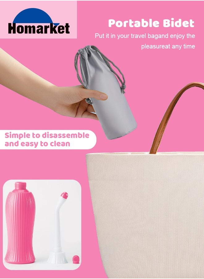 waterpulse - 450 ml Large Portable Shattaf Bidet Bottle Handheld Travel Toilet Shattaf Hand Spray Seat - Image 1