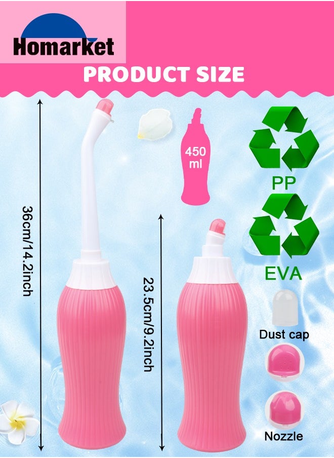 waterpulse - 450 ml Large Portable Shattaf Bidet Bottle Handheld Travel Toilet Shattaf Hand Spray Seat - Image 1