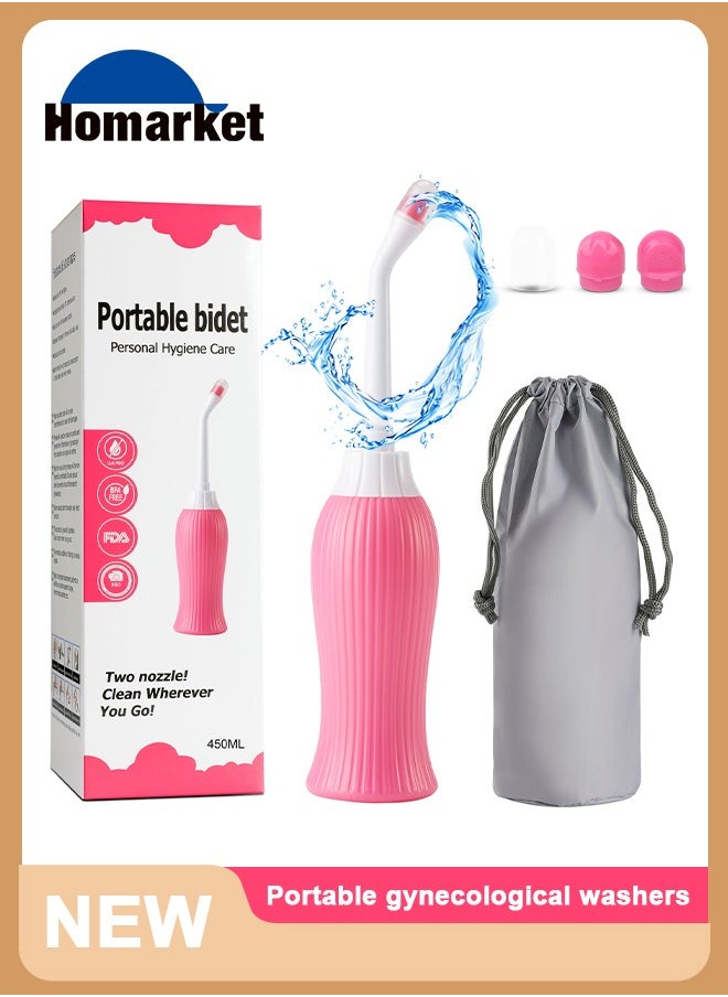 waterpulse - 450 ml Large Portable Shattaf Bidet Bottle Handheld Travel Toilet Shattaf Hand Spray Seat - Image 1