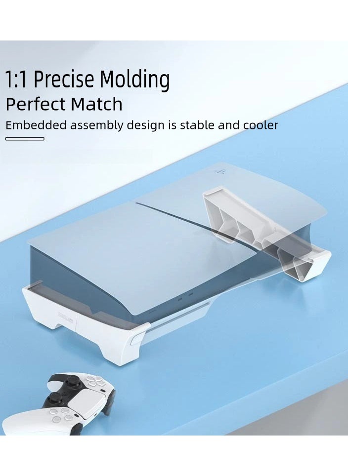 2024 Newest Version, Stand for PS5 Pro,  PS5 Slim Console Horizontal Bracket Holder Compatible with PlayStation 5 Slim Disc and Digital Edition