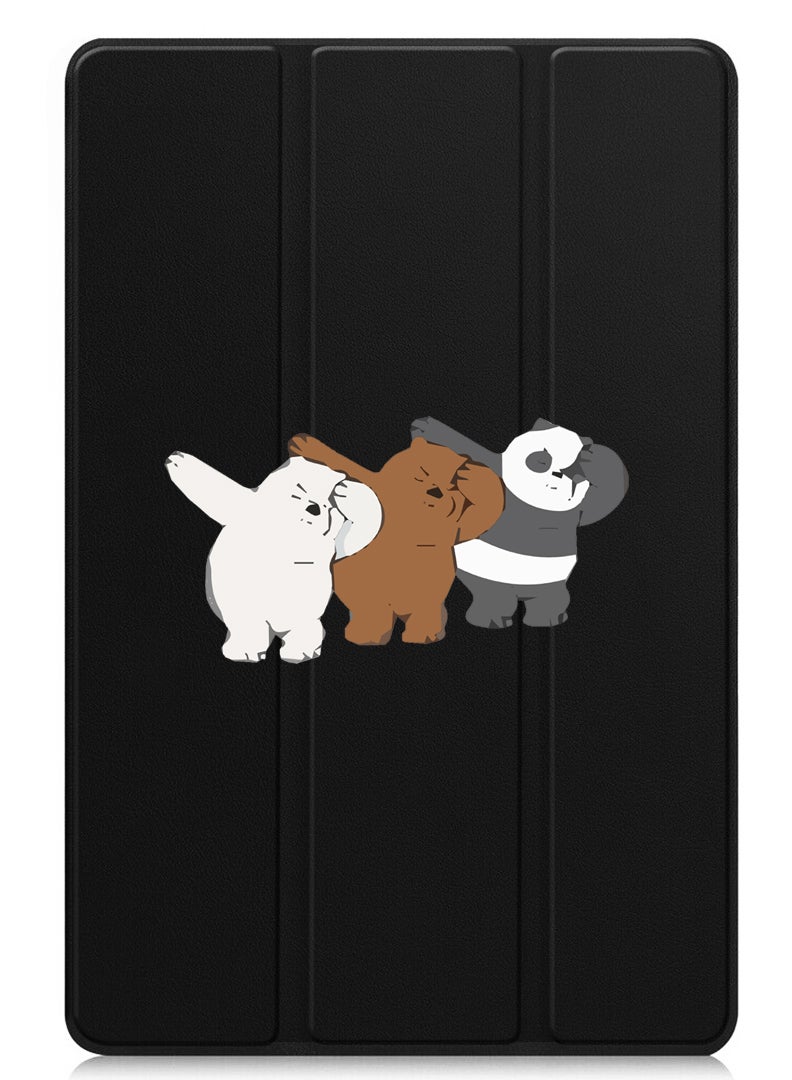 Theodor Protective Flip Case For Lenovo Tab M11 (2024) With Trifold Stand Auto Wake Sleep Shockproof Cover Bears dance  - Image 1