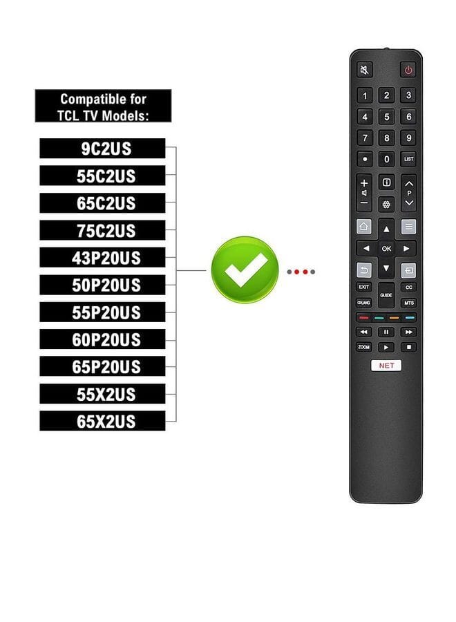 زبون جهاز تحكم عن بعد بديل Arc802N متوافق مع جميع أجهزة Tcl Tv Smart Lcd Led - Image 2