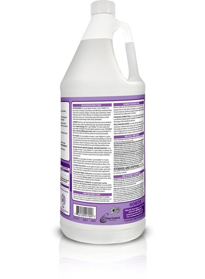OdoBan Disinfectant Concentrate and Odor Eliminator, Made in the USA, Lavender Scent, 1 Gallon - Image 2