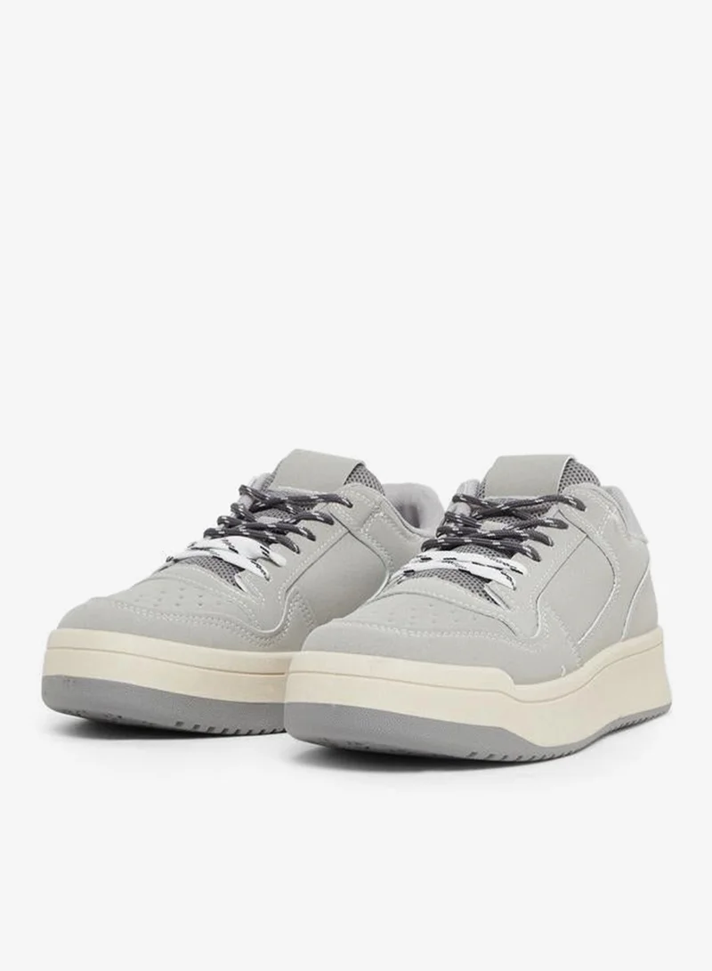 Styli Lace-Up Court Sneakers