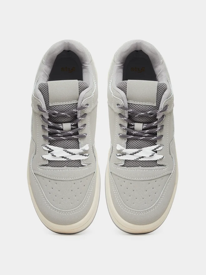 Styli  Styli Lace-Up Court Sneakers for Women | Best Price UAE