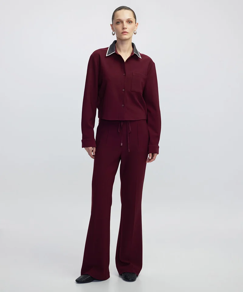 ابيكول Contrast Collar Shirt