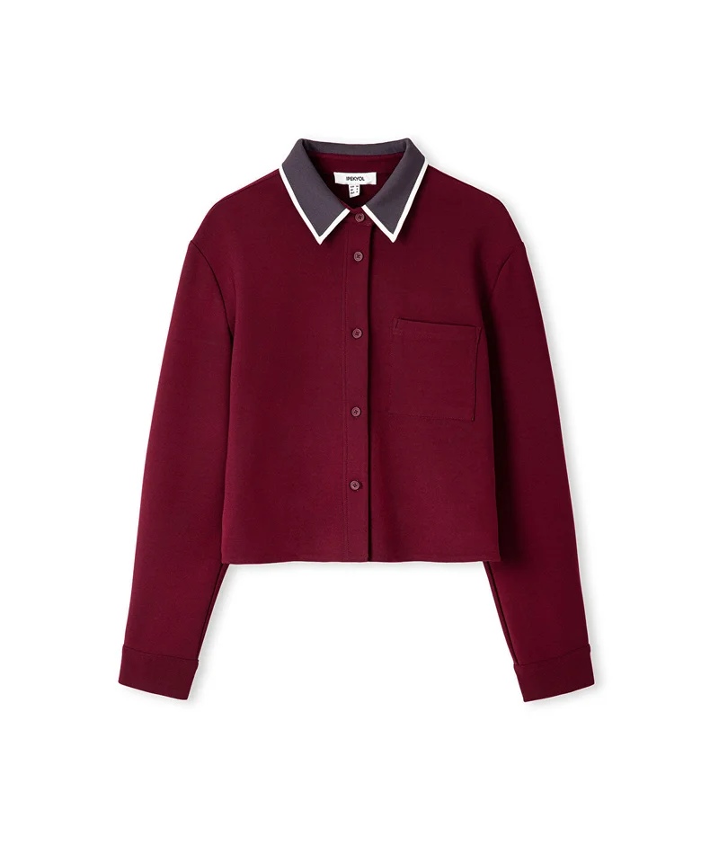 Ipekyol  Contrast Collar Shirt for Women | Best Price UAE