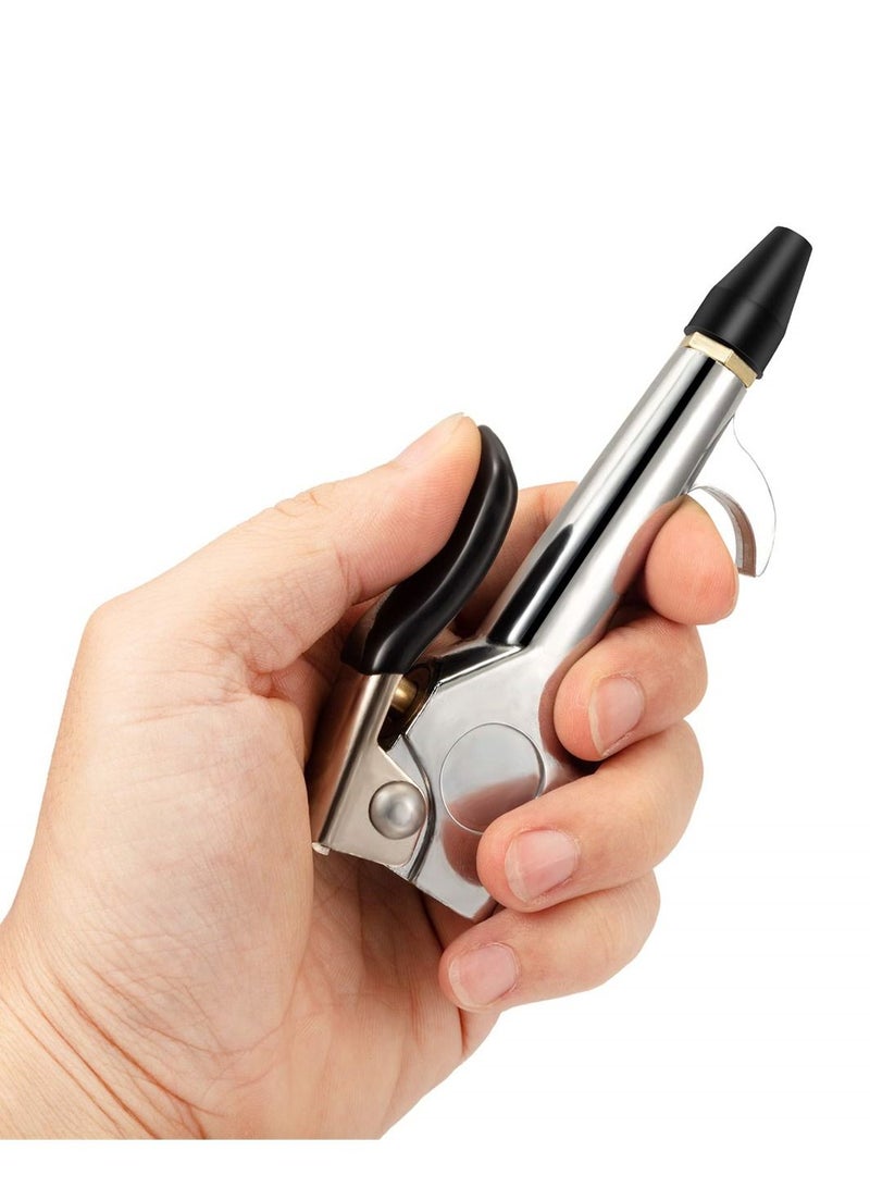 SYOSI 2 Pcs Lever Style Air Blow Gun with Rubber and Safety Tip Nozzles, Essential Air Compressor Accessories Tools for Home, Garage, Shop, and Industrial Use - Image 2