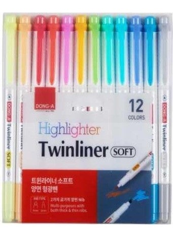 Twinliner Soft Highlighter Double Sided Set of 12