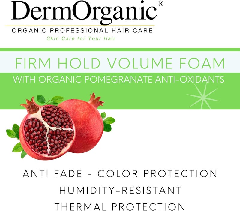 DermOrganic Firm Hold Volume Foam with Pomegranate Extract - Image 3