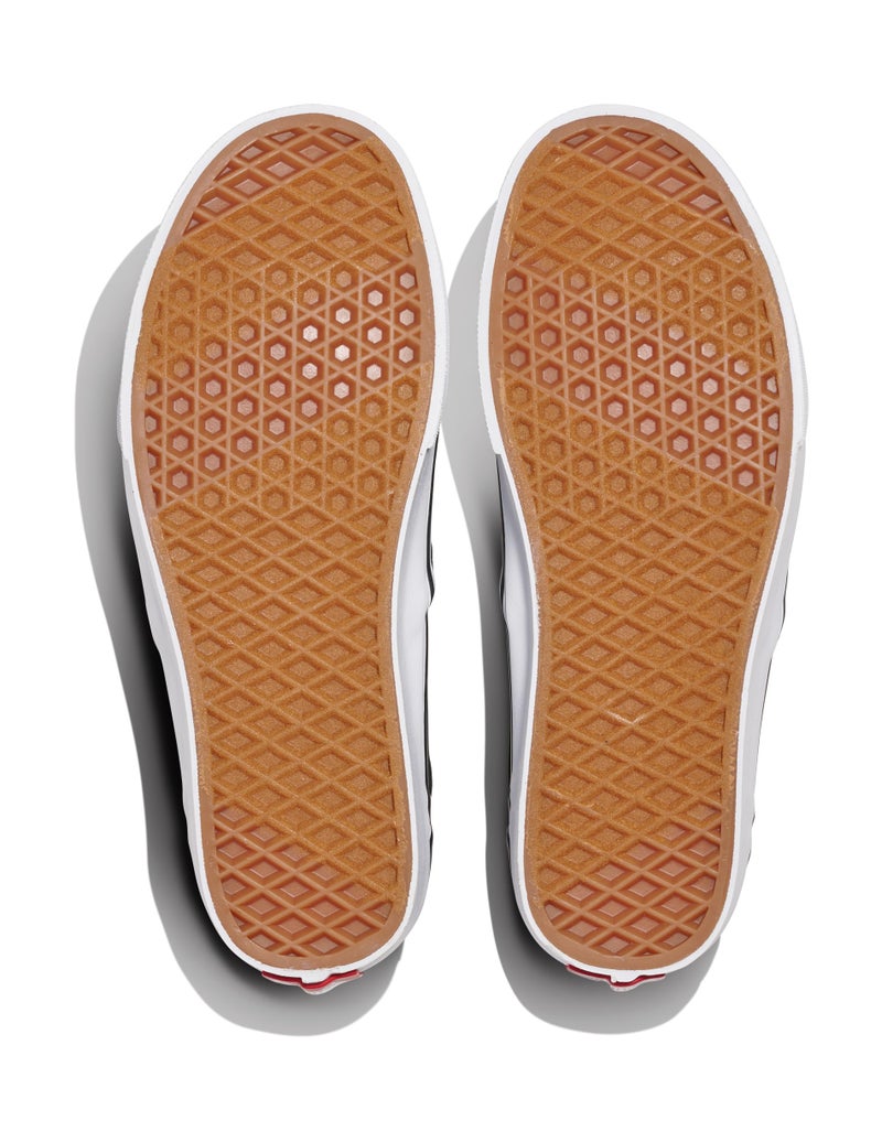 Vans Women's Asher Slip-On Shoe - Casual Sneakers for Walking, Fashion & Work. (Canvas) Black/White. 9.5 - Image 4