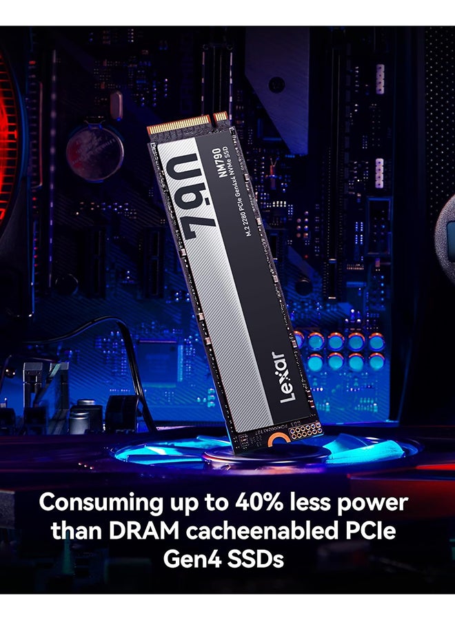Lexar NM790 1TB SSD, M.2 2280 PCIe Gen4x4 NVMe 1.4 Internal SSD, Up to 7400MB/s Read, Up to 6500MB/s Write, Internal Solid State Drive for PS5, PC, Laptop, Gamers, Professionals (LNM790X001T-RNNNG) 1 TB - Image 5