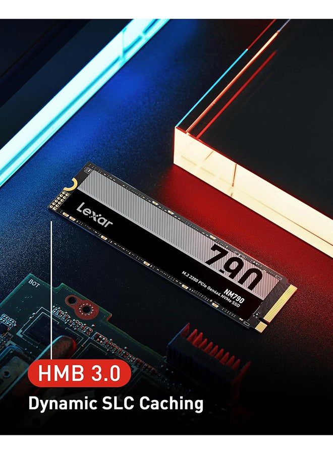 Lexar NM790 1TB SSD, M.2 2280 PCIe Gen4x4 NVMe 1.4 Internal SSD, Up to 7400MB/s Read, Up to 6500MB/s Write, Internal Solid State Drive for PS5, PC, Laptop, Gamers, Professionals (LNM790X001T-RNNNG) 1 TB - Image 4