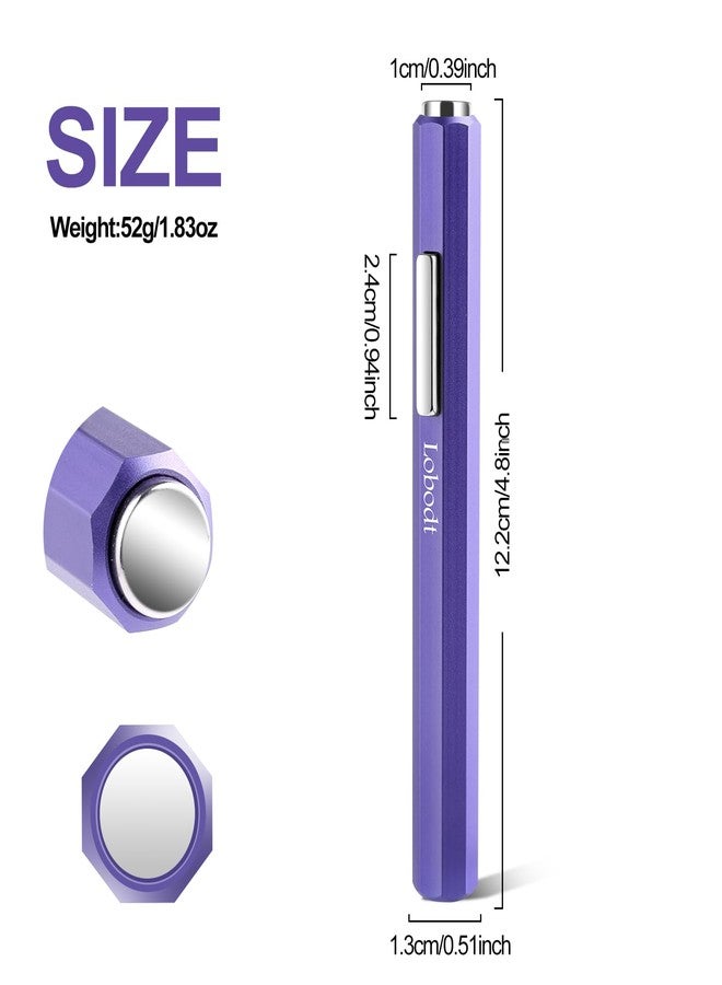 Lobodt strong magnetic double-head 2-in-1 multi-functional cat's eye magnet, octagonal metal handle , suitable for DIY at home in nail art salons (purple) - Image 5