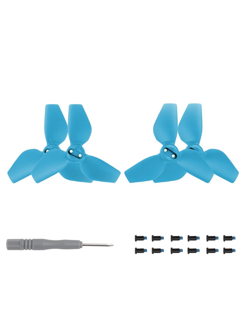 Beauenty Propellers For DJI NEO Propellers Lightweight Drone Wing Quick Release Foldable Wings Drone Propellers (Blue 2 Pair) - Image 1