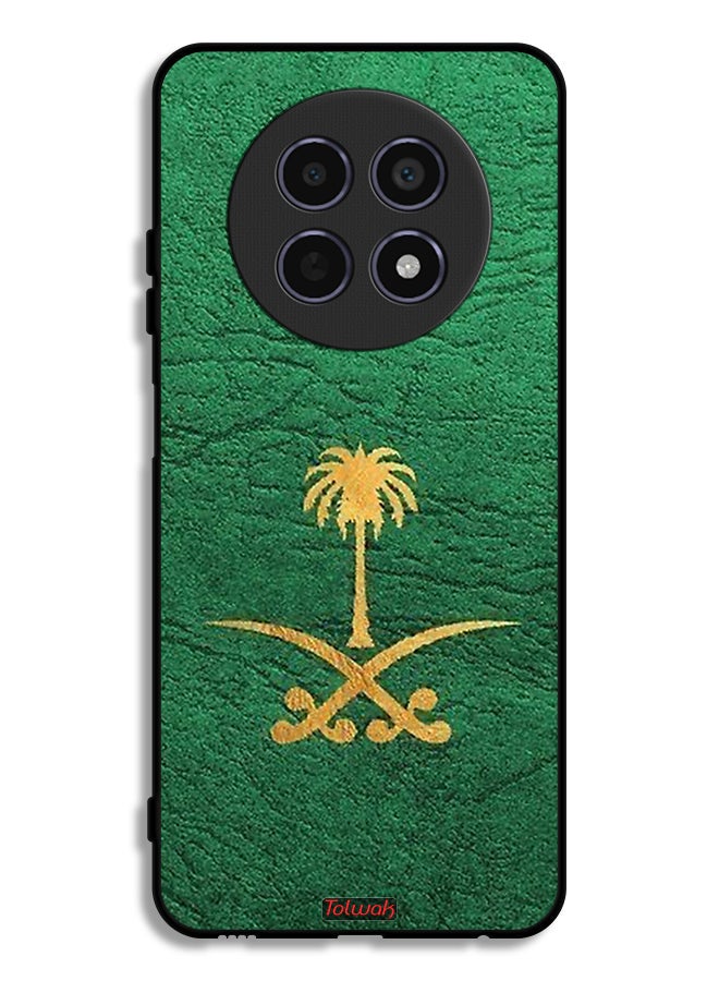 Tolwak Realme 12x 5G Protective Case Cover Kingdom Of Saudi Arabia Sign On Leather - Image 1