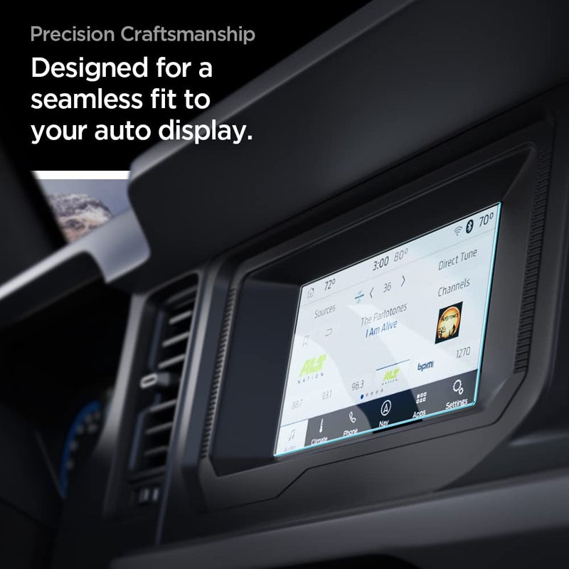 Spigen Tempered Glass Screen Protector [GlasTR Slim] designed for Ford Bronco (2021/2022/2023/2024/2025) 12 inch Dashboard Touchscreen - Matte/Anti Finger Print - Image 5