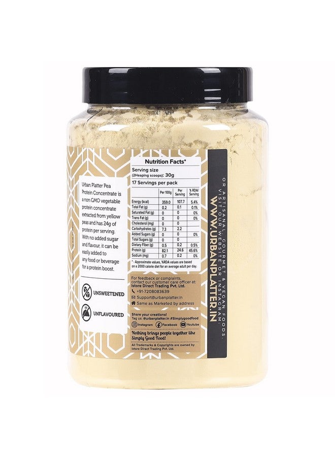 Urban Platter Pure Pea Protein Powder, 500g - Image 3