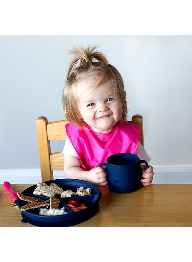 جرين سبراوتس مريلة سهلة الارتداء من سناب آند جو، عبوة من 3 قطع، وردية اللون، نحلة، زهور، 9 أشهر و18 شهرًا - Image 4