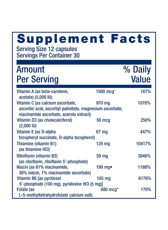 Life Extension Mix™ Capsules Without Copper, high Potency, Advanced Vitamin, Mineral, Fruit & Vegetable Formula, Vitamin B, C, D, E, for Whole-Body Health, Healthy Aging, Gluten-Free, 360 Capsules - Image 4