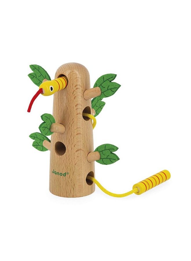 Janod Tropik Laceup Tropical Tree Wooden Earlylearning Toy Educational Toy: Fine Motor And Concentration Skills Waterbased Paint 18 Months + J08265 - Image 2