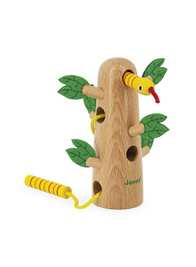 Janod Tropik Laceup Tropical Tree Wooden Earlylearning Toy Educational Toy: Fine Motor And Concentration Skills Waterbased Paint 18 Months + J08265 - Image 3