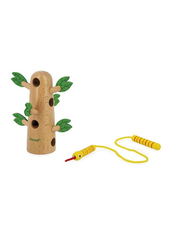 Janod Tropik Laceup Tropical Tree Wooden Earlylearning Toy Educational Toy: Fine Motor And Concentration Skills Waterbased Paint 18 Months + J08265 - Image 4