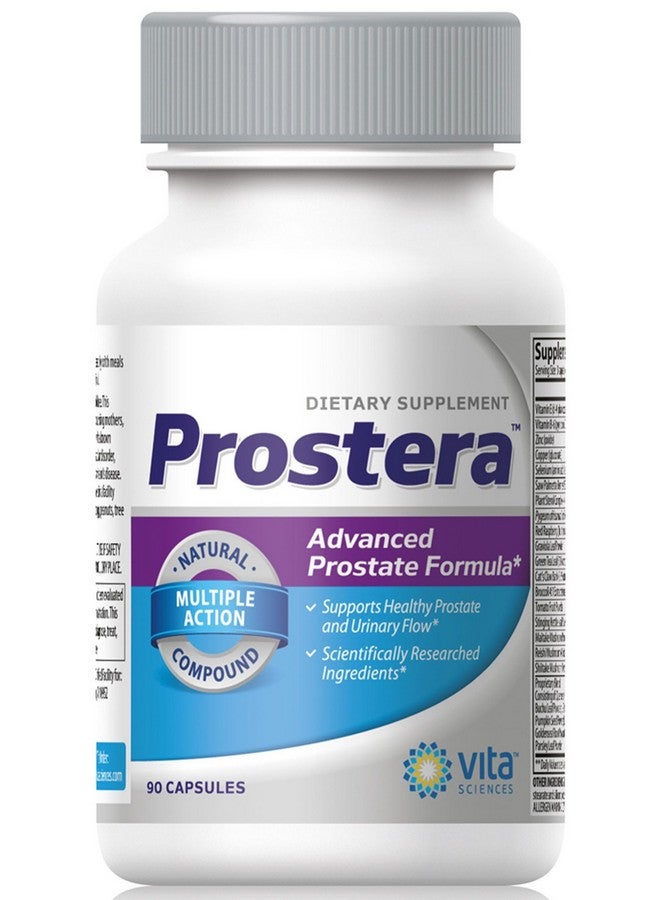 Vita Sciences Prostate Supplement for Men with Saw Palmetto | Multi Action Prostate Health Formula Mens Prostate Vitamin, Prostera | Extra Strength Urinary Bladder Control Prostate Supplements - Image 1