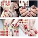 TailaiMei 15 Sheets Christmas Nail Stickers, 7 Sheets Nail Wrap Stickers and 8 Sheets Nail Decals Stickers, Full Wraps Strips and Self-Adhesive Set for DIY Nail Art (1000Pcs) - Image 3