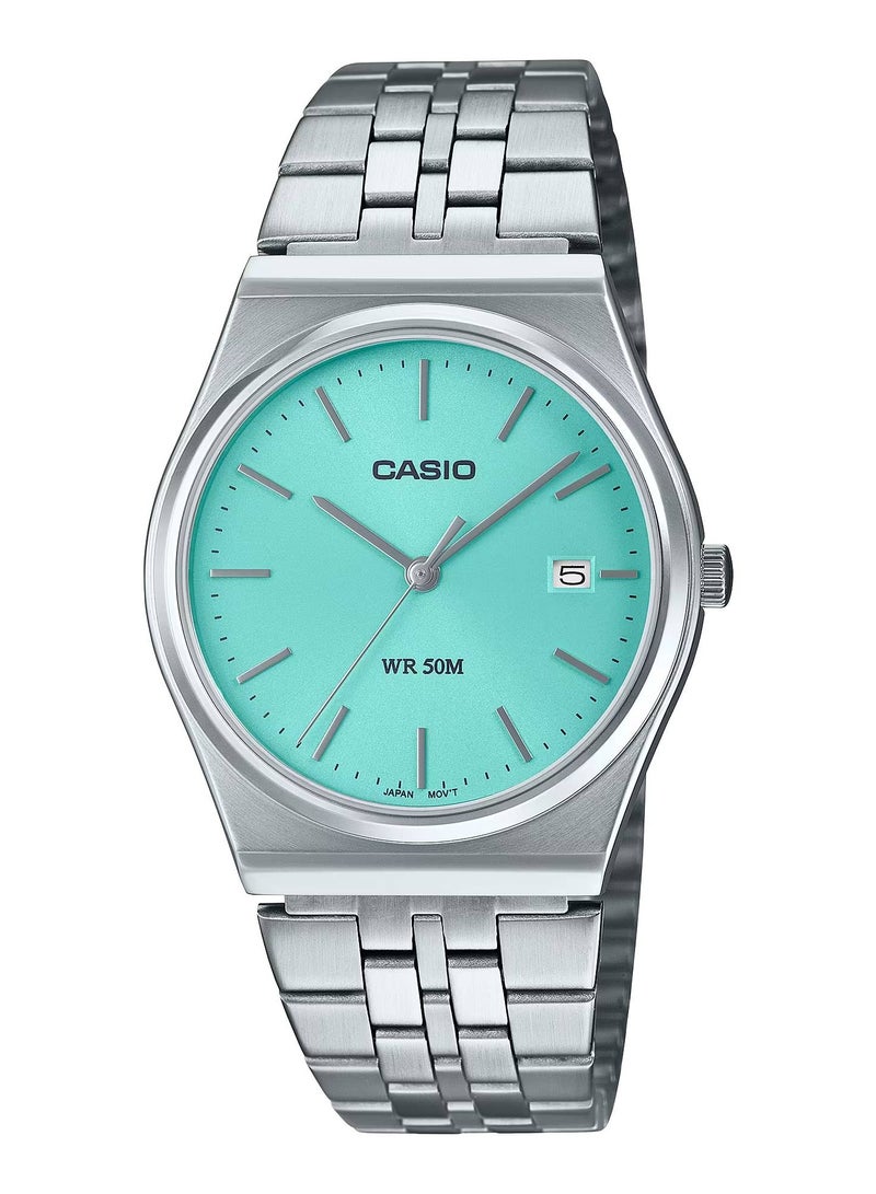 CASIO ساعة يد كوارتز تناظرية من الستانلس ستيل MTP-B145D-2A1V للرجال - Image 1