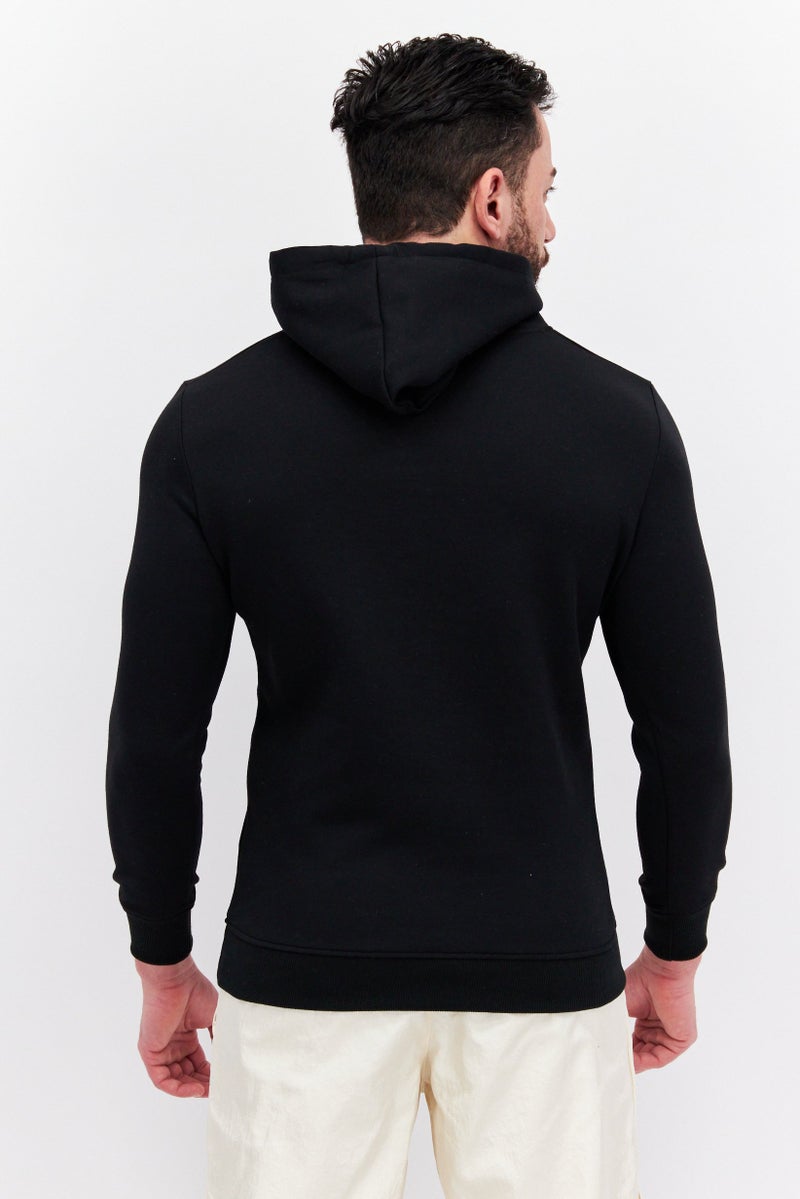 Nordland Men Sportswear Fit Long Sleeve Outdoor Hoodie Sweatshirt, Black - Image 3