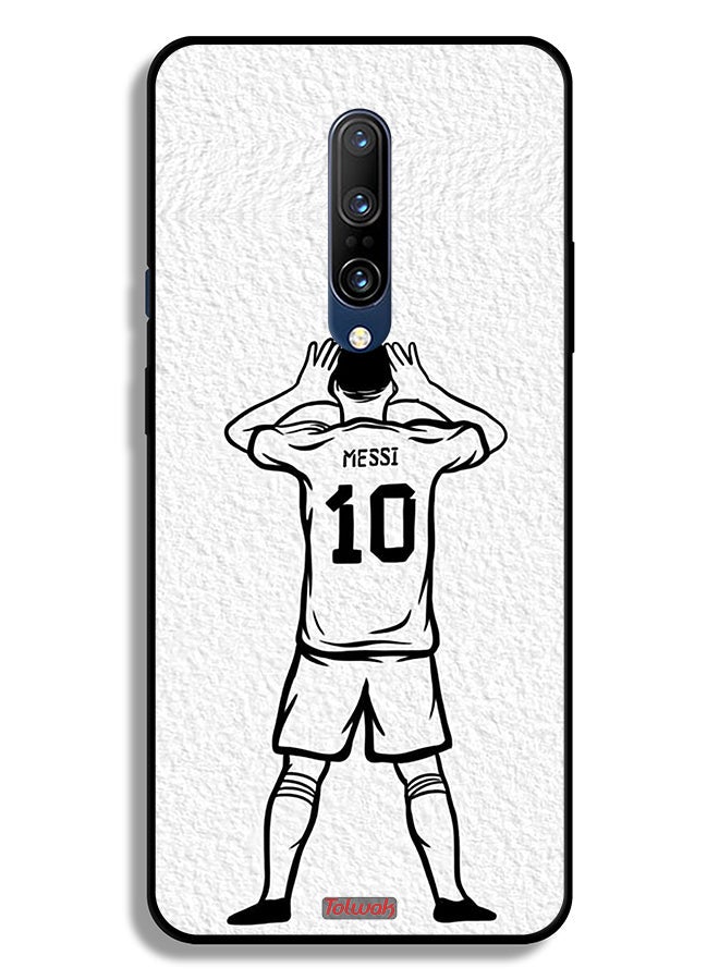 Tolwak OnePlus 7 Pro Protective Case Cover Messi Sketch - Image 2