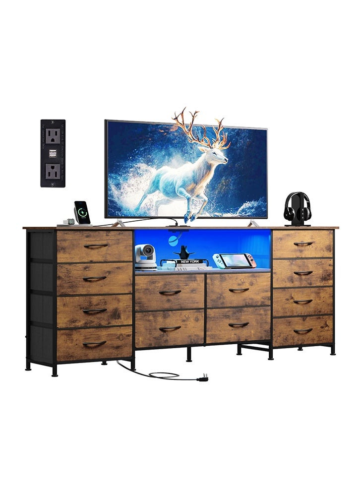 NKX 12-drawer large size TV model For inside Bed Home Bed Room Brown Color 66" inch - Image 2