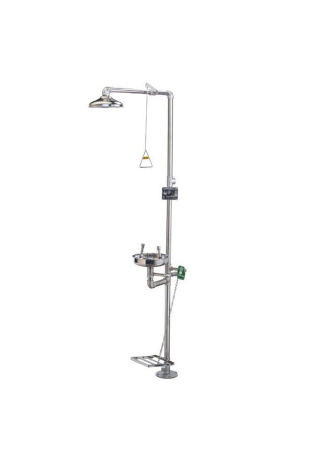 Vaultex Vaultex ISD 6250 Stainless Steel Lever Operated Safety Shower Eyewash Station Set 