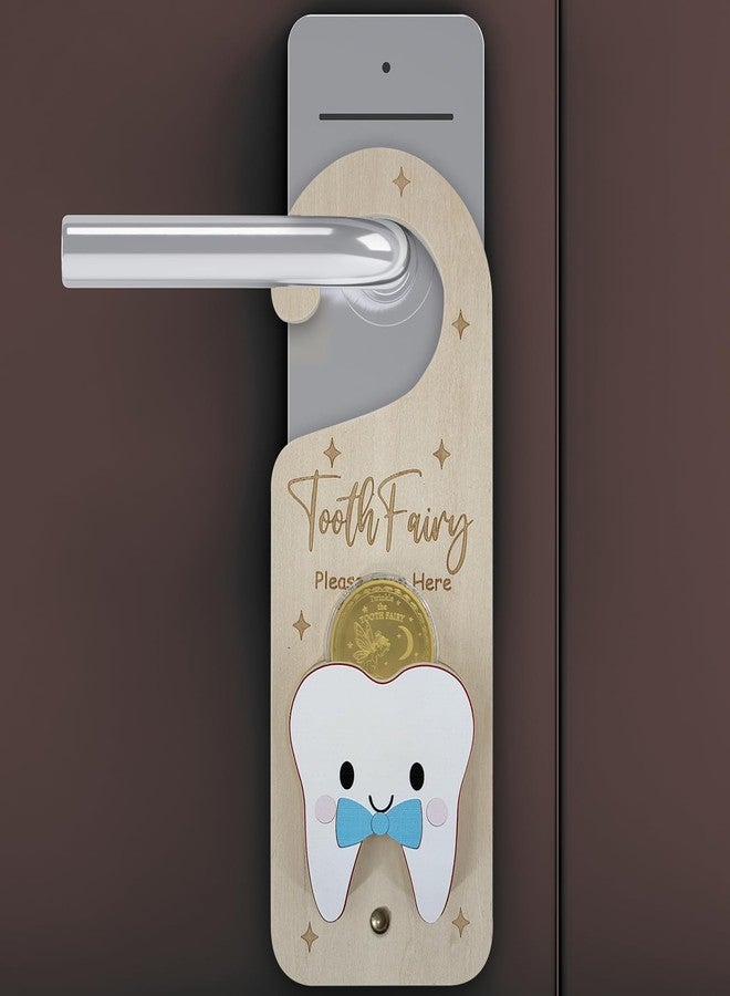 PAMBO Fairy Tooth Door Hanging Sign treasured keepsake to celebrate lost teeth and welcome the tooth fairy's surprise Hanger for birthdays and special milestones boys - Image 3