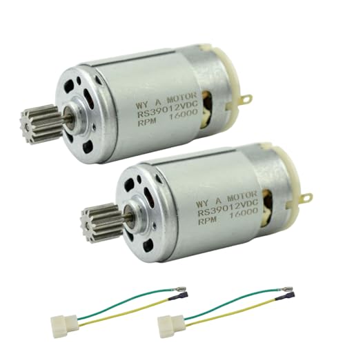 CHANCS 2PCS RS390 Electric Motor DC 12V 16000RPM 12 Gear Teeth Motor for Three-Wheeled Motorcycle Stroller with Replace RS-380 - Image 1